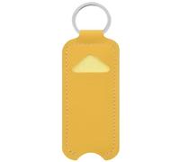 KADSXIYA Lipstick Storage Bag Keychain Lip Balm Cover Keyring Lip Gloss Holder Sleeve, Yellow, As detailed description