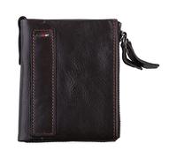 KADSXIYA Men RFID Blocking Wallet Vintage Leather Short Purse Bifold with Coin Change Pocket Large Capacity, Coffee