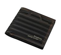 KADSXIYA Men's PU Leather Vintage Short Wallet Credit Card Holder Bifold Business Purse, Black