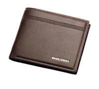 KADSXIYA Men's PU Wallet Multiple Card Slots Vintage Thin Wallets Credit Cards Holder Pocket Change Coin Business Purse, Coffee
