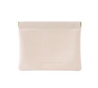 KADSXIYA Minimalist PU Leather Cosmetic Bag for Women Portable Makeup Storage Case, Beige, Storage bag