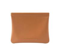 KADSXIYA Minimalist PU Leather Cosmetic Bag for Women Portable Makeup Storage Case, Brown, Storage bag
