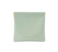 KADSXIYA Minimalist PU Leather Cosmetic Bag for Women Portable Makeup Storage Case, Green, Lipstick bag