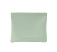 KADSXIYA Minimalist PU Leather Cosmetic Bag for Women Portable Makeup Storage Case, Green, Storage bag