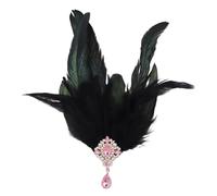 KADSXIYA Multifunctional Medieval Feather&Rhinestones Hairband for Ladies Prom Party