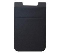 KADSXIYA Phone Wallet, Stretchy Card Holder for Back of Phone, Black, Polyurethane, Unisex Adult, Minimalist, 1 Credit Card Pocket, Fold-Over Closure, Envelope Form, Adults, Smartphone Users, Black,