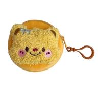 KADSXIYA Plush Bear Small Coin Purse Keychain Soft Earphone Pouch Car Key Storage Bag, As Derailed Discription, As derailed discription