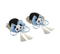 KADSXIYA Plush Panda Hair Clip Cute Decors Lolitas Cosplays Hairpin Hair Accessory