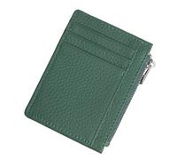 KADSXIYA Portable Card Case with License Slot and Coin Pouch Slim Wallet Great for Men, Green