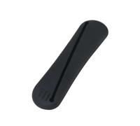 KADSXIYA Portable Face Brush Cosmetic Bag Silicone Travel Makeup Brush Bag for Women, Black