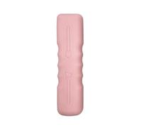 KADSXIYA Portable Face Brush Cosmetic Bag Silicone Travel Makeup Brush Bag for Women, Pink