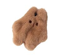 KADSXIYA Portable Wallet with Rabbit Shape Toiletry Storage Bag for Coins and Lipstick, Coffee color
