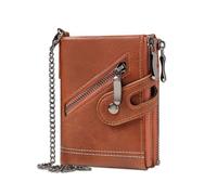 KADSXIYA Quality Business Coin Purse Blocking Wallet for Men and Women, Brown