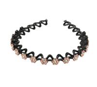 KADSXIYA Rhinestone Hair Hoop Rhinestone Flower Headband Hair Wreath Floral Crown