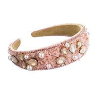 KADSXIYA Rhinestone Pearl Headband Rhinestone Hair Hoop Turquoise Headband Jeweled