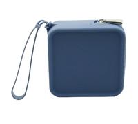 KADSXIYA Silicone Storage Bag for Earphone Cable Lipstick Makeup Versatile Coin Purse, Bule
