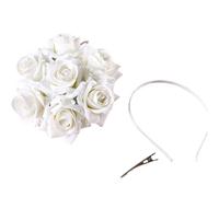 KADSXIYA Simulation Rose Flower Crown Hair Wreath Bridal Wedding Party Headband Hairpin