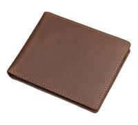 KADSXIYA Sophisticated Men's Leather Wallet Blocking Coin Holder Business Card Case, Crazy horsehide