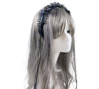 KADSXIYA Sweet Hair Hoop Girls Makeup Hairband Elegant Tassel Pleated Laces Hair Decor