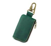 KADSXIYA Vintage Leather Zipper Purse Bag Key Wallet Multi functional Fashion Holder, Dark green