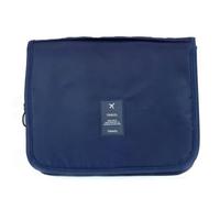 KADSXIYA Waterproof Hangable Cosmetic Bag Portable Travel Makeup Organiser with Hook, Deep Blue