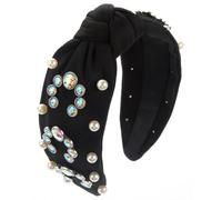 KADSXIYA Wide Hairhoop Casual Wear Headband with Rhinestones Studded Elegant Hairband