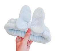 KADSXIYA Women Autumn Plush Headband Cute Cartoon for Butterfly Bowknot Hair Hand Face Wash Makeup SPA Shower Elastic Non-Slip Tu