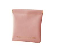 KADSXIYA Women Cosmetic Bag Portable PU Leather Travel Lipstick Organizer Storage Bag, Pink