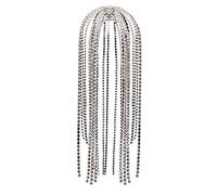 KADSXIYA Women Glitter Long for Rhinestone Tassel Headband Jewelry Chain Bridal Hair Hoop