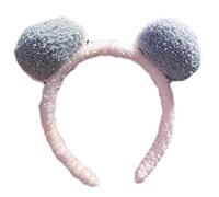 KADSXIYA Women Pompom for Head Hoop Plush Hairband Cute Make Up Stuffed Hair Ornaments