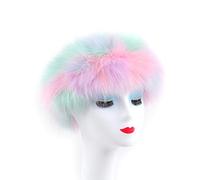 KADSXIYA Women Winter Furry Plush Headband with Elastic Multicolored Ear Warmer Earmuffs
