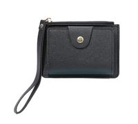 KADSXIYA Zipper Pouch Mini Purse for Women Clutch Bag Portable Multi-slot Change Wallet, Black