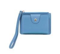 KADSXIYA Zipper Pouch Mini Purse for Women Clutch Bag Portable Multi-slot Change Wallet, Blue