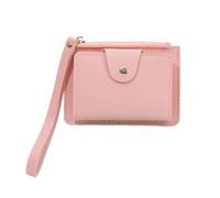 KADSXIYA Zipper Pouch Mini Purse for Women Clutch Bag Portable Multi-slot Change Wallet, Pink