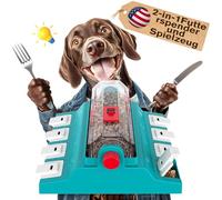 KADTC 2-in-1 Intelligence Toy for Large & Medium Dogs - Rolling Treat Dispenser with Paw Activation, 16.4 oz Capacity, Anti-Sling Bowl & Mental Stimulation