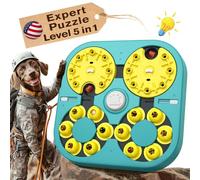 KADTC 5 Levels of Step-by-Step Challenge - 6 Ways to Play - U.S. Brand & Design - Extra-Large Size Beginner to Expert Dog Puzzle Toy for Smart Dogs Hard Puzzles Puppy Difficult Mental Stimulation Toys