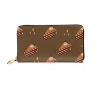 KadUe Chocolate Squares Cake Leather Wallet Fashionable Women's,Multiple Compartments for Cards and Cash Credit Cards