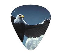 KadUe Eagle Under The Stars Fashion Colour Guitar Picks 12 Packï¼Œ For Acoustic Guitar Electric Guitar Ukulele.One Size