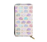 KadUe Hedgehog Polkadot Leather Wallet Fashionable Women's,Multiple Compartments for Cards and Cash Credit Cards,