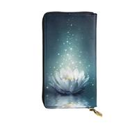 KadUe Magic Lotus Floral Leather Wallet Fashionable Women's,Multiple Compartments for Cards and Cash Credit Cards,