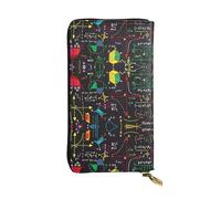 KadUe Math Quiz Leather Wallet Fashionable Women's,Multiple Compartments for Cards and Cash Credit Cards,