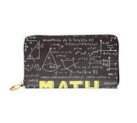 KadUe School Math Leather Wallet Fashionable Women's,Multiple Compartments for Cards and Cash Credit Cards