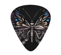KadUe Science Butterfly Fashion Colour Guitar Picks 12 Packï¼Œ For Acoustic Guitar Electric Guitar Ukulele.One Size