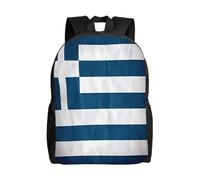 KadUe Unisex Classical Basic Travel Backpack For Teens Boys Girls School Backpack Greek Flag