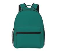 KadUe Unisex Classical Basic Travel Backpack For Teens Boys Girls School Backpack Solid Dark Green