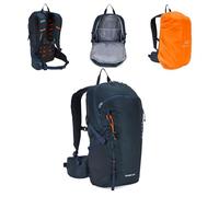 KADVA Fleiro 30L Backpack - Hiking Backpack with Pannier Rack, Rain Cover, Compression, Pockets, Waist Belt, Organiser, Trekking and Mountains. (Blue)