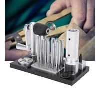 Kadxyan Stainless Steel Jewelry Coil Wire Cutter, Manual Wire Drawing Machine, Professional Ring Jewelry Maker Tool, with 20 Mandrels From 2.5mm To 12mm