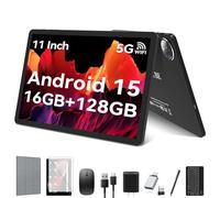 KADYBE Android 15 11 inch Tablet, 2025 Latest Tablets with 16GB RAM 128GB ROM 1TB Expand, Keyboard Tablet, 8000mAh Battery, Octa-Core MTK 8786 Tablet with 21MP Camera