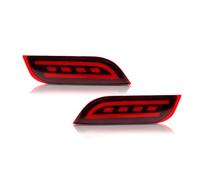 KAEDDVN Car Rear Reflector Compatible With Subaru For Legacy 2009 2010 2011 2012 2013 2014 For Impreza 2007 2008 2009 2010 Rear Bumper Reflectors Lights Lens(Red)