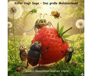 Käfer Vogt Saga - Das große Malabenteuer: Band 1: Gemeinsam sind wir stark! - Malbuch für Kinder mit Käfer Vogt, Kotroller Karl und Freunde